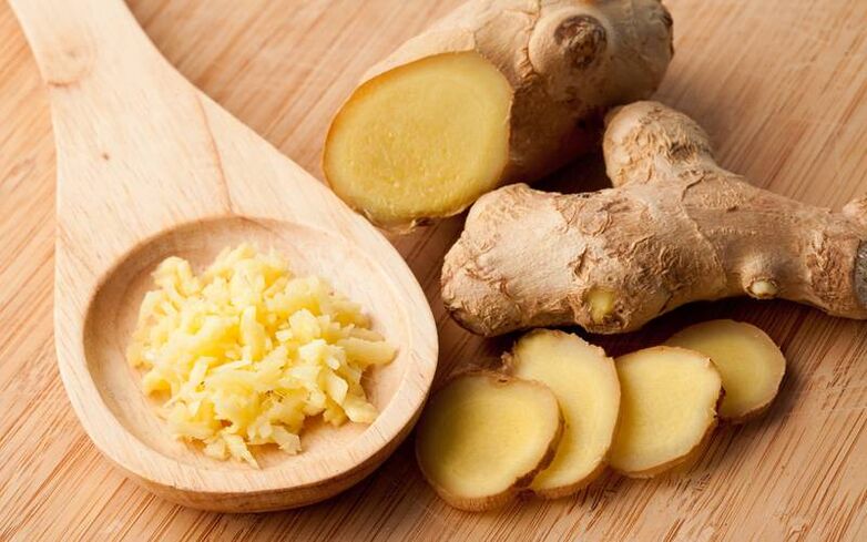 Ginger root in a man's diet is able to increase potency
